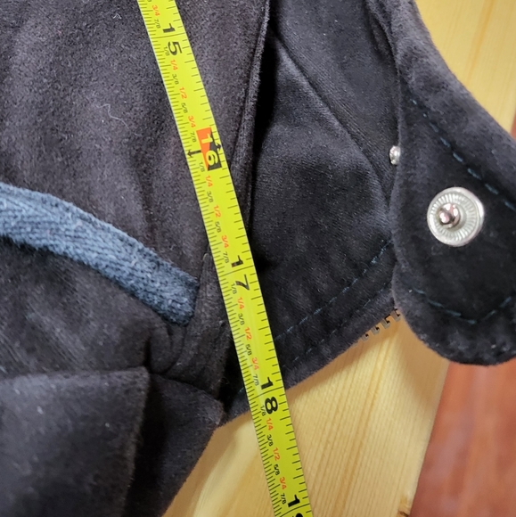 Vintage Parasuco Biker Jacket 100% Cotton Black - Picture 4 of 8